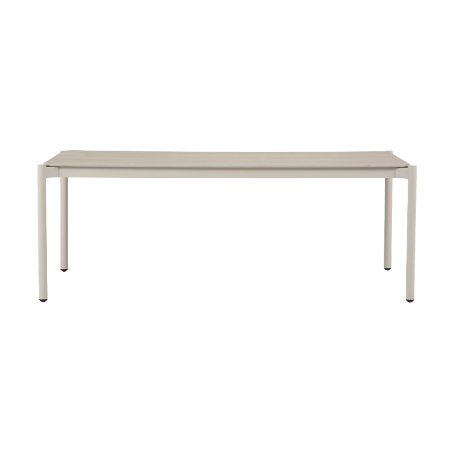 Joey aluminium tuintafel met stenen blad beige - 200 x 100 cm afbeelding 1