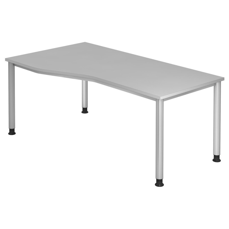 HILO 18 S | Bureau - Grijs 180 x 100 Tafelhoogte I In hoogte verstelbaar afbeelding 1