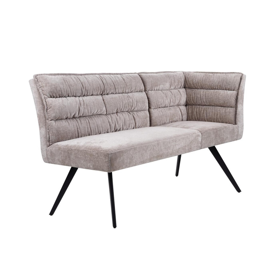 Tower Living Hoek Eetkamerbank 'Rosora' Links, Chenille, kleur Beige afbeelding 1