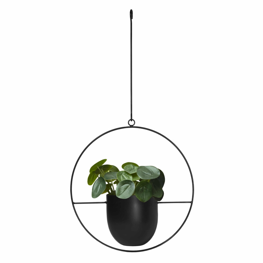 QUVIO Bloempot hangend - Metaal - Diameter pot 14 cm afbeelding 1