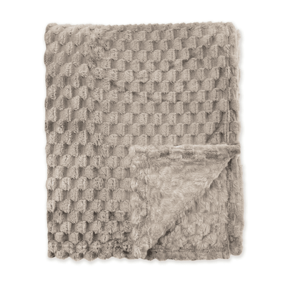 Bedsprei Fluffy Dots - Taupe - 130x160cm Van Byrklund Microvezel - Dekbed-Discounter.nl Bedsprei Fluffy Dots - Taupe - 130x160cm Van Byrklund Microvezel - Dekbed-Discounter.nl afbeelding