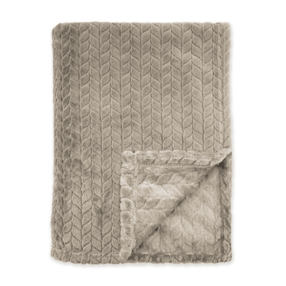 Bedsprei Twill Touch - Taupe - 150x200cm Van Byrklund Microvezel - Dekbed-Discounter.nl afbeelding 