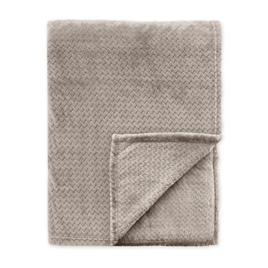 Bedsprei V-Bone - Taupe - 130x160cm Van Byrklund Microvezel - Dekbed-Discounter.nl afbeelding 