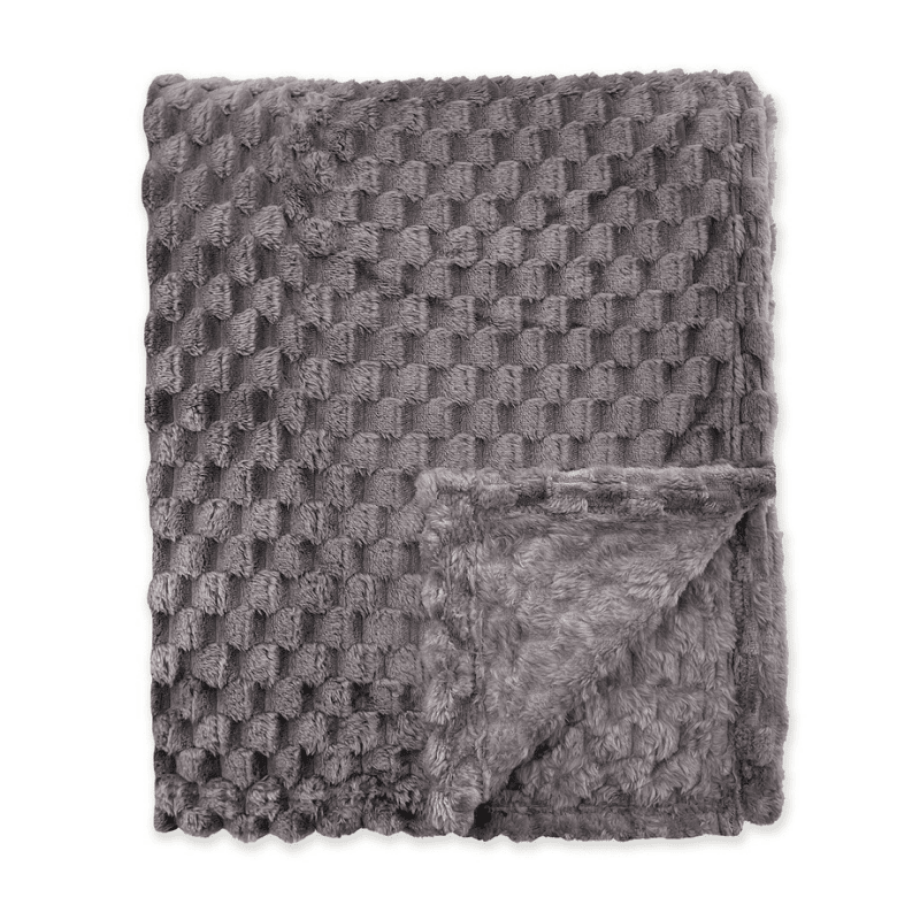 Bedsprei Fluffy Dots - Antraciet - 130x160cm Van Byrklund Microvezel - Dekbed-Discounter.nl Bedsprei Fluffy Dots - Antraciet - 130x160cm Van Byrklund Microvezel - Dekbed-Discounter.nl afbeelding