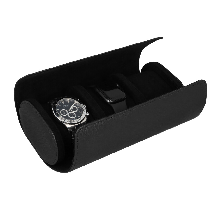 Aretica Horlogebox - voor 3 horloges - Leer afbeelding 1