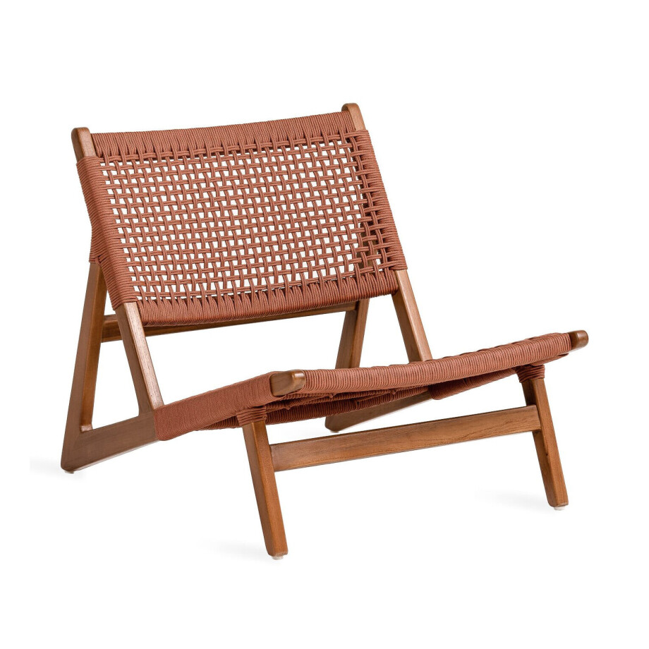 Jesper Home Outdoor Fauteuil 'Kuwana' Amber Teakhout, kleur Cinnamon afbeelding 1