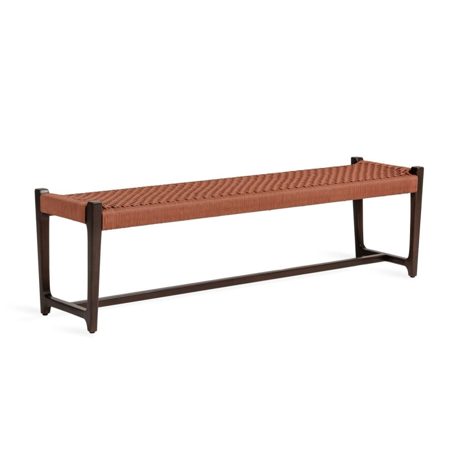 Jesper Home Bankje 'Kuwana' Espresso Teakhout, 160cm, kleur Cinnamon Jesper Home Bankje 'Kuwana' Espresso Teakhout, 160cm, kleur Cinnamon afbeelding 1