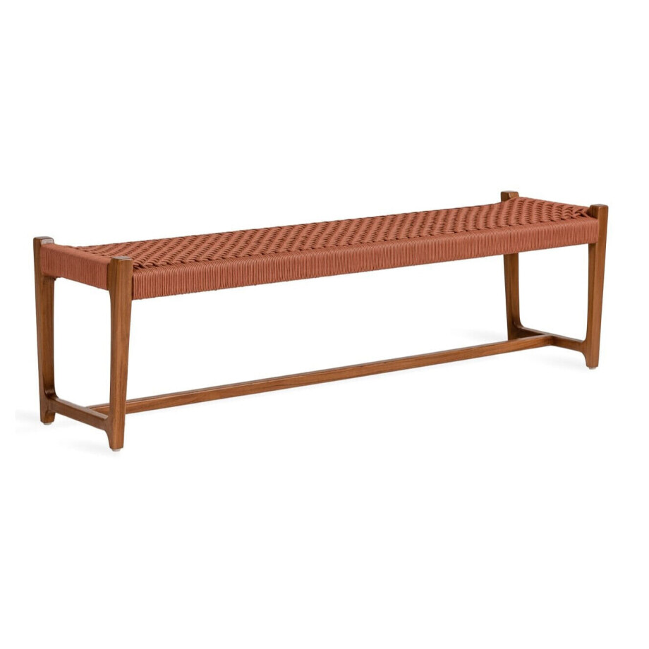 Jesper Home Bankje 'Kuwana' Amber Teakhout, 160cm, kleur Cinnamon afbeelding 1