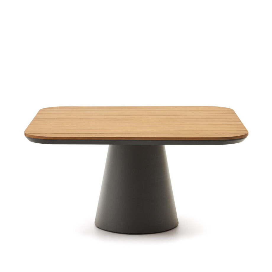 Kave Home Vierkante Tuintafel 'Tudons' Teakhout, 148 x 148cm afbeelding 1