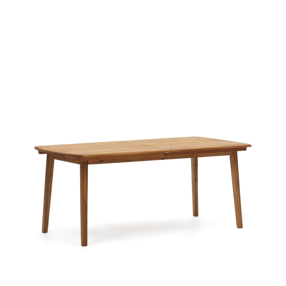 Kave Home Uitschuifbare Tuintafel 'Thianna' Acaciahout, 180/240 x 90cm afbeelding 