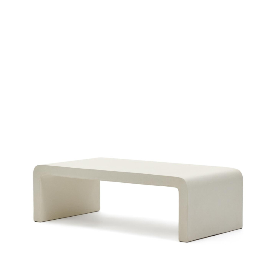 Kave Home Salontafel 'Aiguablava' Cement, 135 x 65cm afbeelding 1