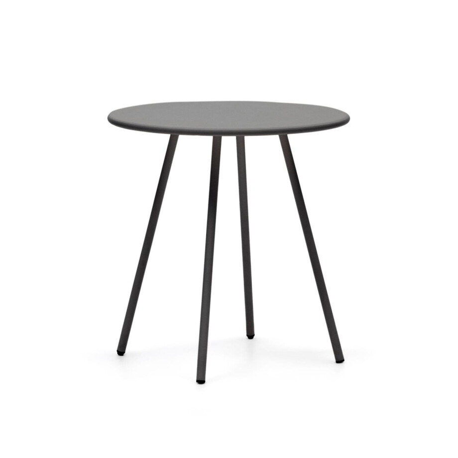 Kave Home Outdoor Bistrotafel 'Montjoi' 70cm, kleur Donkergrijs afbeelding 1