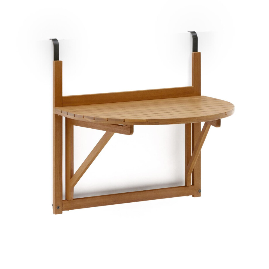 Kave Home Inklapbare Balkontafel 'Amarilis' Acaciahout, 70 x 50cm Kave Home Inklapbare Balkontafel 'Amarilis' Acaciahout, 70 x 50cm afbeelding