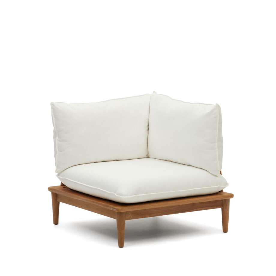 Kave Home Modulaire Hoekfauteuil 'Portitxol' Teakhout afbeelding 1