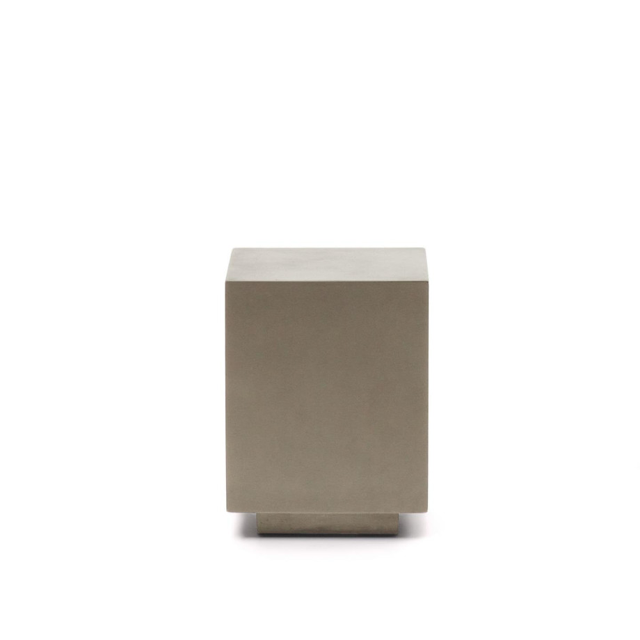 Kave Home Bijzettafel 'Rustella' Cement, 35 x 35cm afbeelding 1