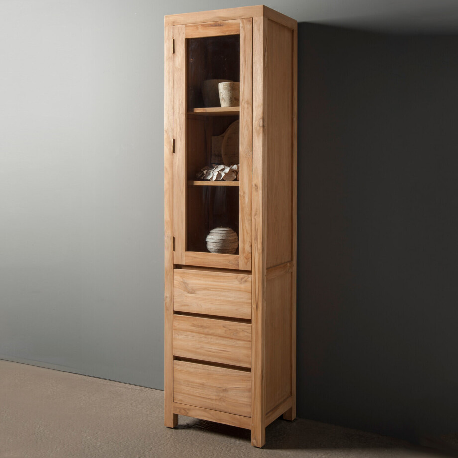 Tower Living Buffetkast 'Corona' Teak met 1 deur afbeelding 