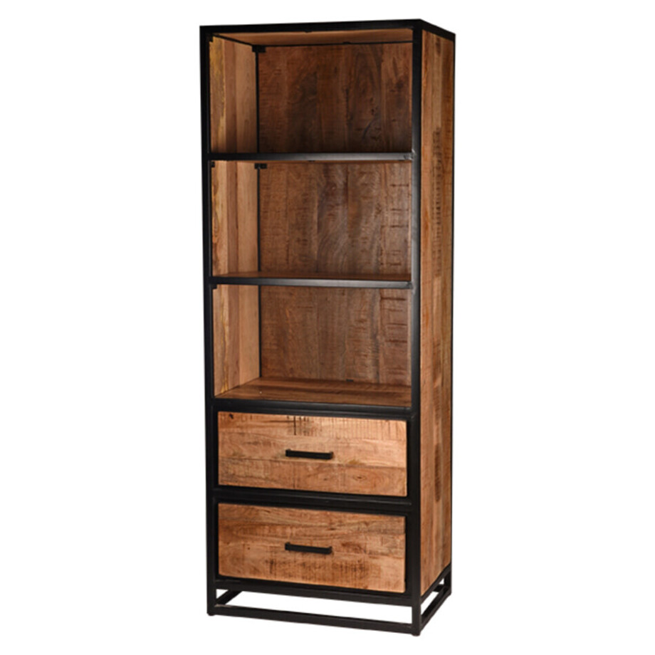 LABEL51 Wandkast 'Tampa' Mangohout, 185 x 70cm afbeelding 1