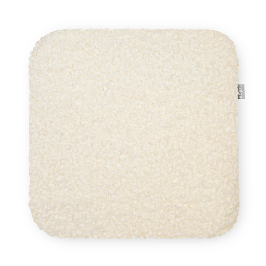 Jul vierkant zitkussen teddy gebroken wit - extra dik Jul vierkant zitkussen teddy gebroken wit - extra dik afbeelding 1