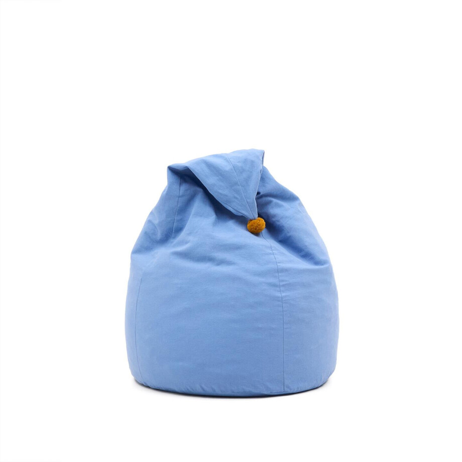 Kave Home Poef 'Olvi' kleur Blauw afbeelding 1