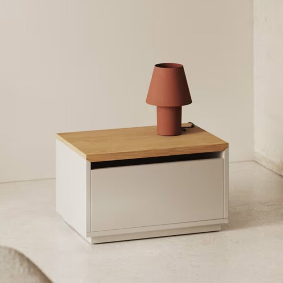 Kave Home Opbergkist 'Abilen' Eiken, 60 x 40cm, kleur Naturel Kave Home Opbergkist 'Abilen' Eiken, 60 x 40cm, kleur Naturel afbeelding 1