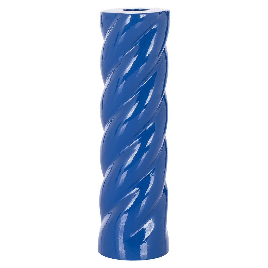 Richmond Kandelaar 'Sven' 20cm hoog, kleur Blauw afbeelding 