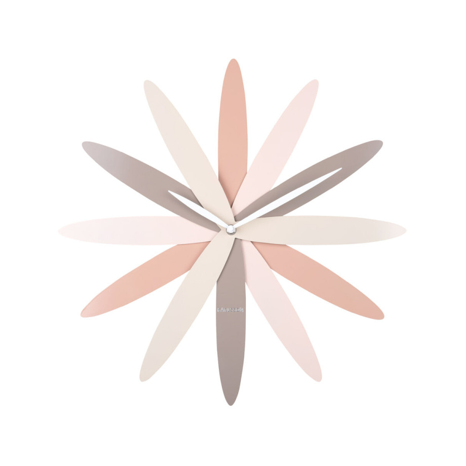 Karlsson Wandklok 'Bloom' ø45cm, kleur Roze afbeelding 1