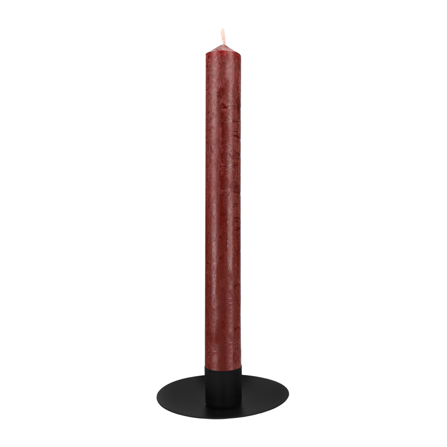 QUVIO Kandelaar - 10 x 3 cm - Metaal - Zwart afbeelding 1