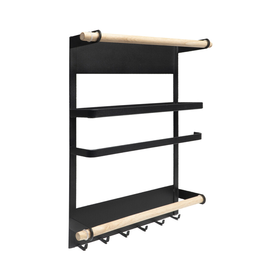 QUVIO Keukenrek - Magneetstrip - Zwart afbeelding 1
