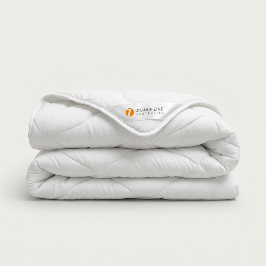 Dekbed Katoen Comfort - All Season - 200x220 Cm (Tweepersoons) - Orange Line - Dekbed-Discounter.nl afbeelding 