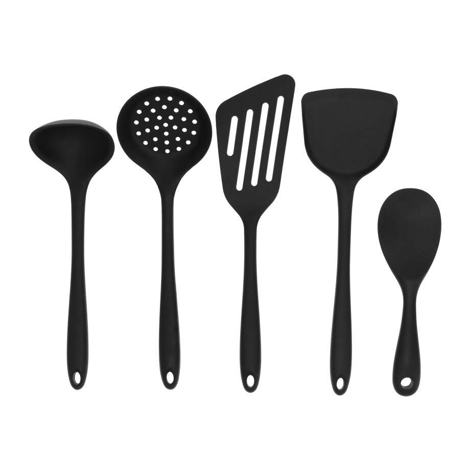 Krumble Spatels set van 5 - Siliconen - Zwart afbeelding 1