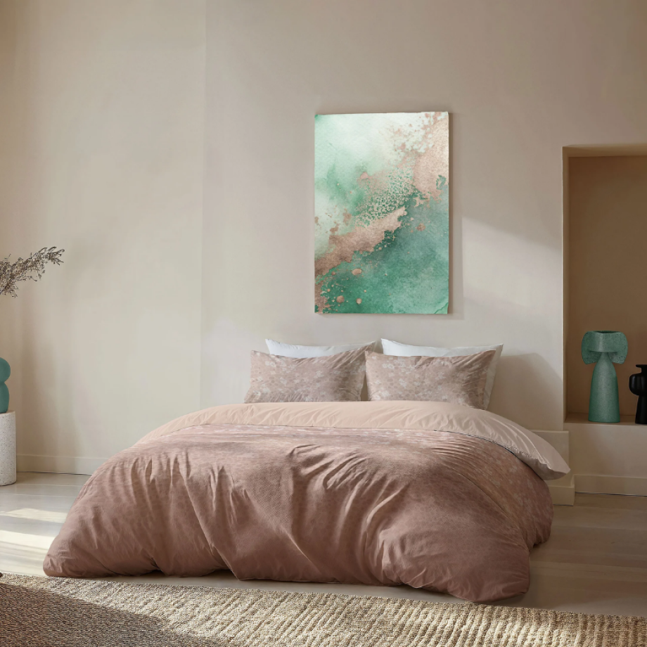 Dekbedovertrek Soft Petals - Eenpersoons (140x200 Cm) - Roze Microvezel - - Byrklund - Dekbed-Discounter.nl afbeelding 1