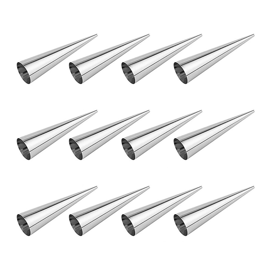Krumble ijshoorn mallen - RVS - Set van 12 - 12 cm afbeelding 1