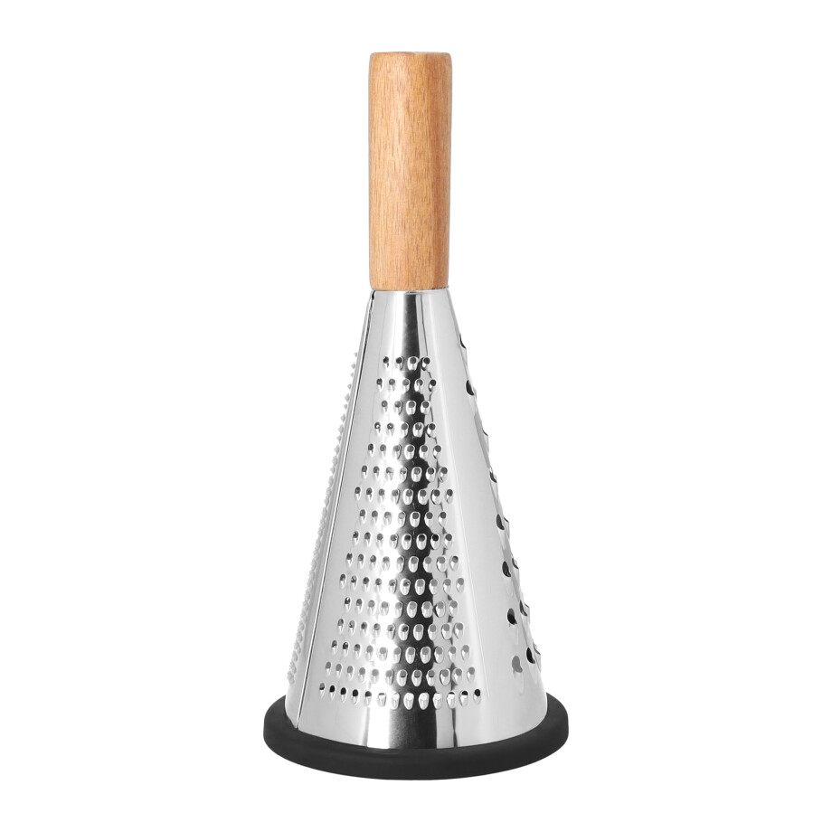 Krumble Rasp met houten handvat - Antislip - RVS en hout afbeelding 1