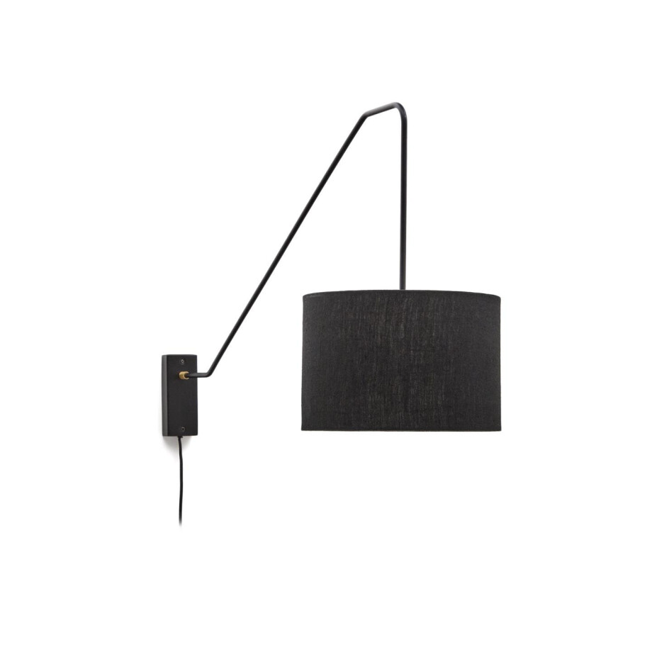 Kave Home Wandlamp 'Jex' Linnen, 104cm afbeelding 1