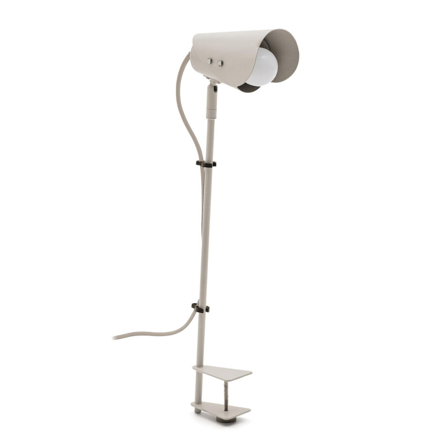 Kave Home Tafellamp 'Jula' Met klem, kleur Grijs Kave Home Tafellamp 'Jula' Met klem, kleur Grijs afbeelding 1