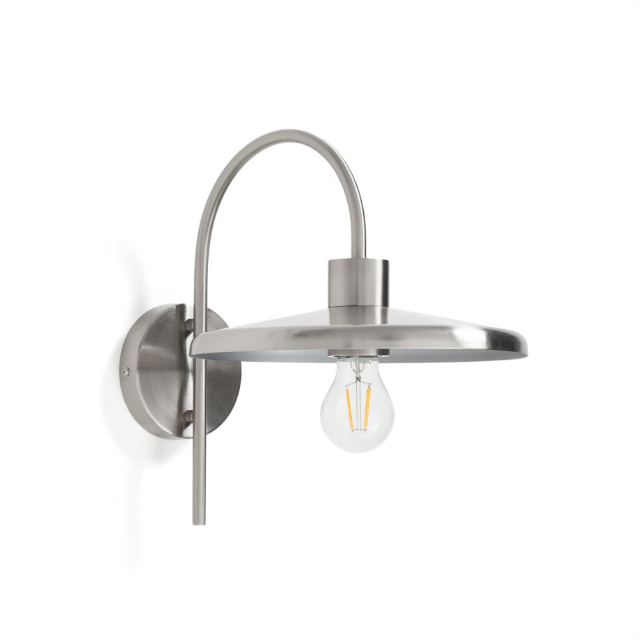 Kave Home Wandlamp 'Nuvira' Gesatineerd metaal, kleur Zilver afbeelding 1