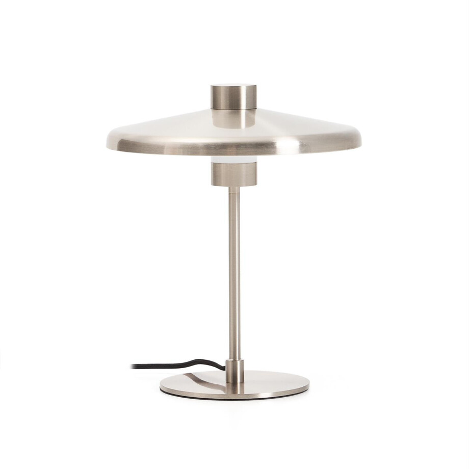 Kave Home Tafellamp 'Nuvira' Gesatineerd metaal, kleur Zilver afbeelding 1