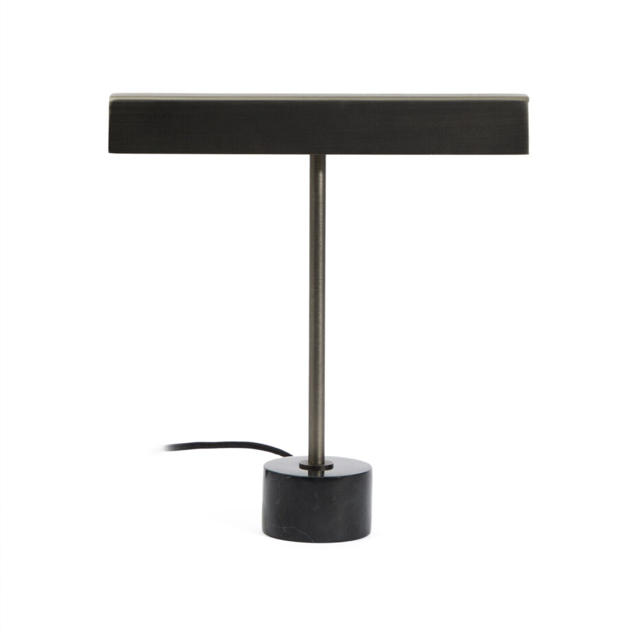 Kave Home Tafellamp 'Lynor' Marmer en metaal, kleur Zwart afbeelding 1