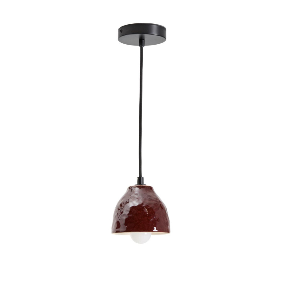 Kave Home Hanglamp 'Drava' Keramiek, kleur Donkerrood afbeelding 1