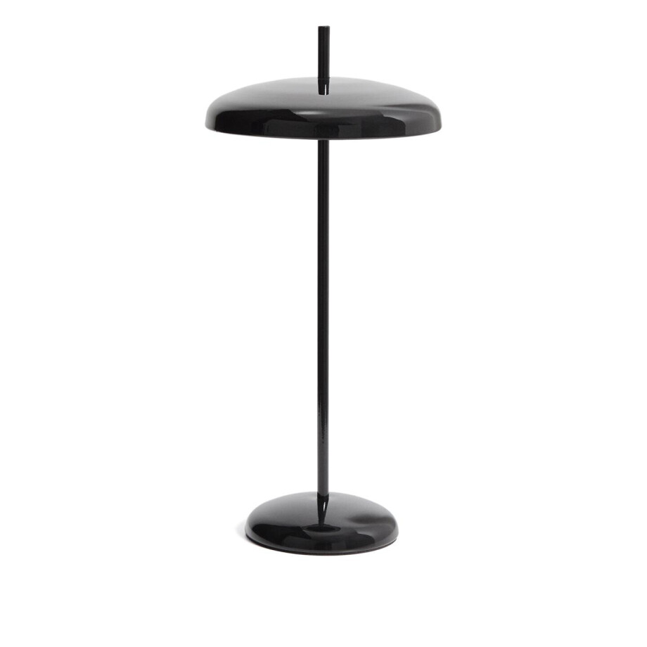 Kave Home Oplaadbare Tafellamp 'Porte' kleur Zwart afbeelding 1