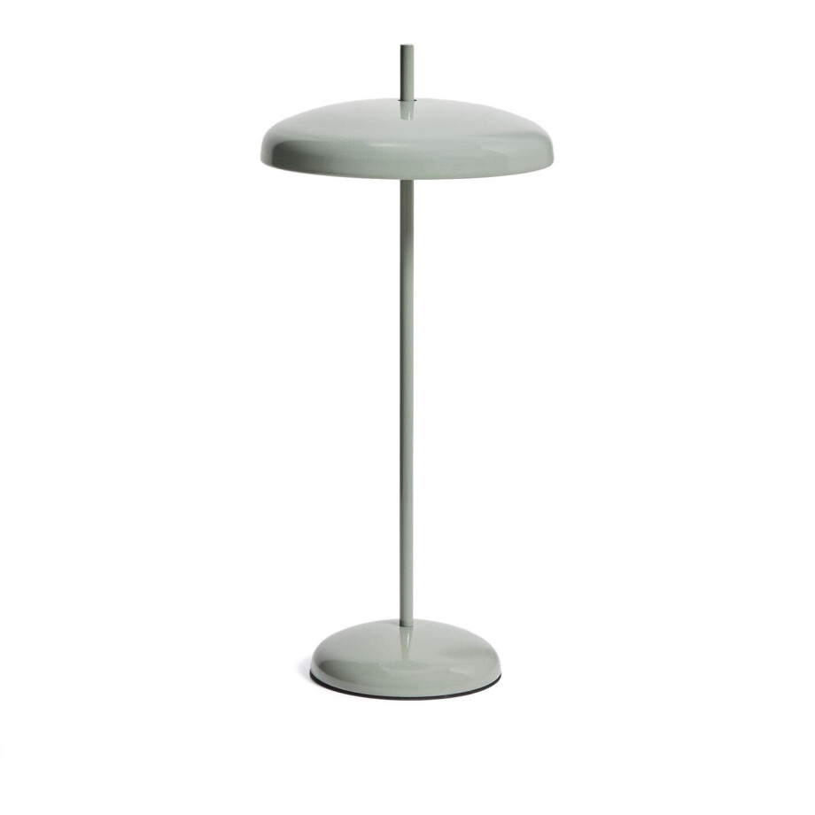 Kave Home Oplaadbare Tafellamp 'Porte' kleur Lichtgroen afbeelding 1
