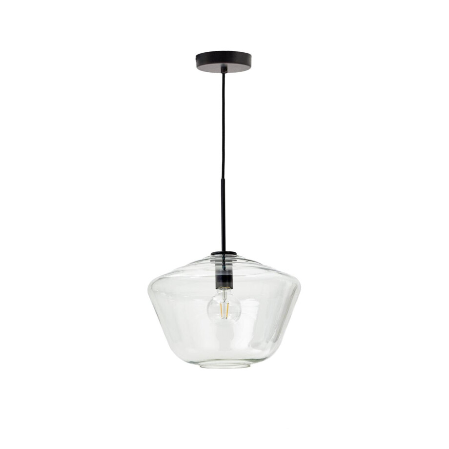 Kave Home Hanglamp 'Mao' Glas, Ø34cm afbeelding 