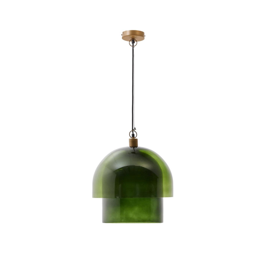 Kave Home Hanglamp 'Vitri' Glas, 40cm, kleur Groen afbeelding 1