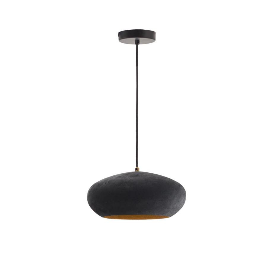 Kave Home Hanglamp 'Inda' Terracotta look, kleur Zwart afbeelding 1