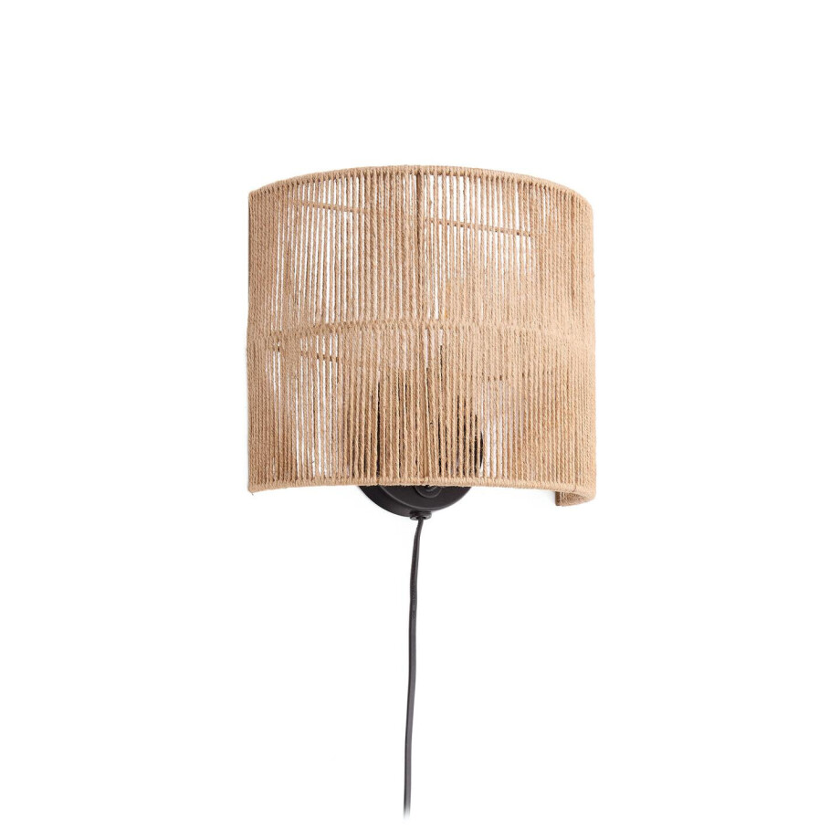 Kave Home Wandlamp 'Canar' Jute, kleur Naturel afbeelding 1