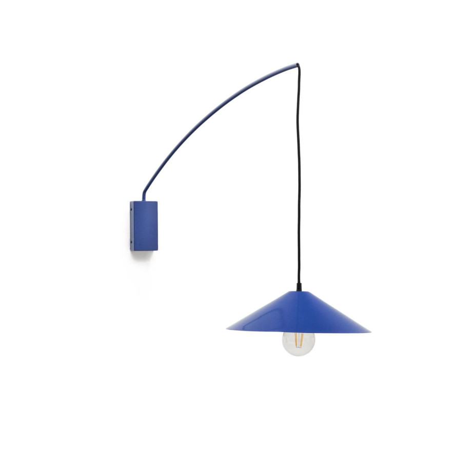 Kave Home Wandlamp 'Kally' Draaibaar, kleur Blauw afbeelding 1