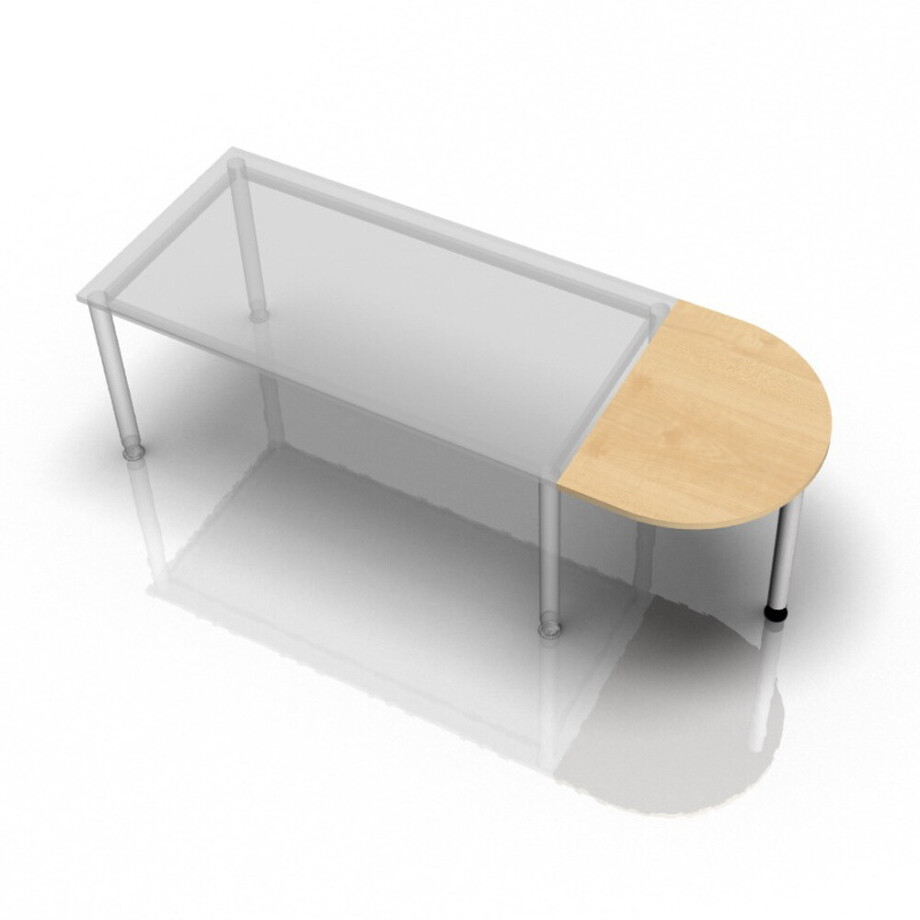 LA60 - Aanschuiftafel 60x80 Esdoorn afbeelding 1