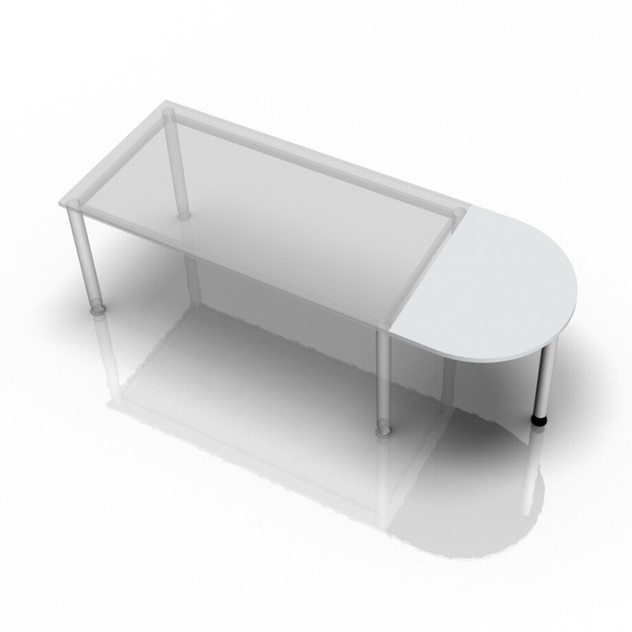 LA60 - Aanschuiftafel 60x80 Grijs afbeelding 1