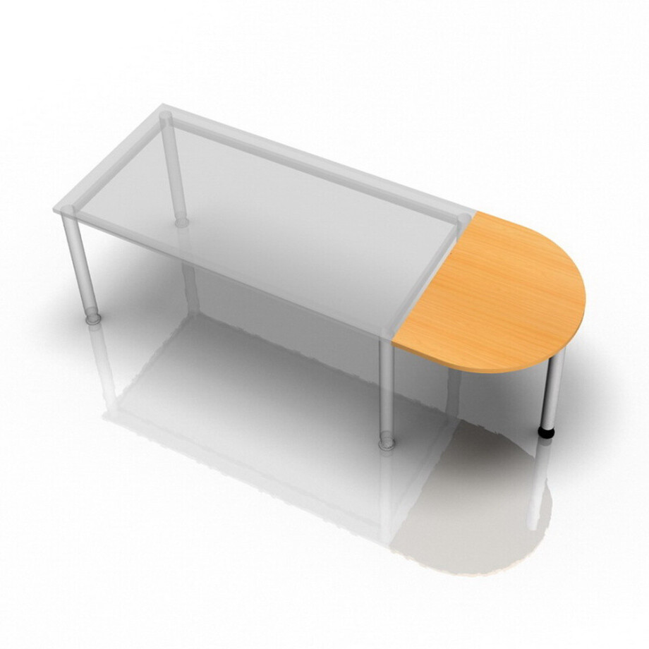 LA60 - Aanschuiftafel 60x80 Beuken afbeelding 1