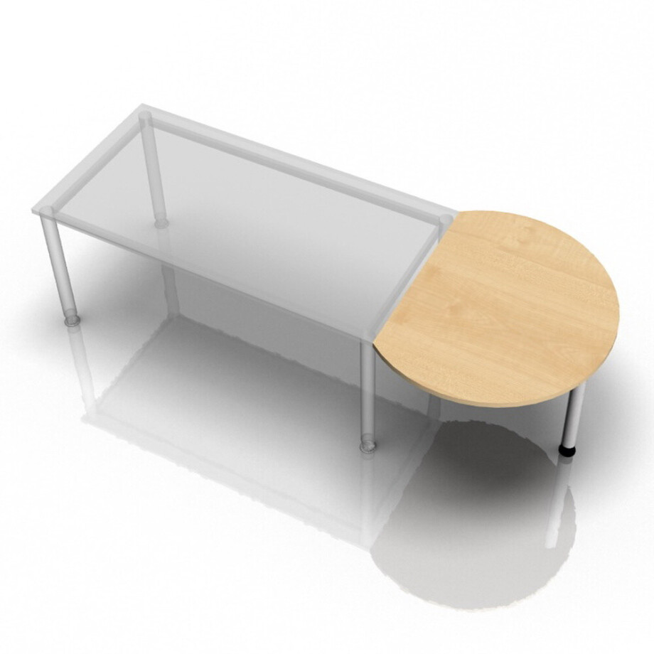 JA80 - Aanschuiftafel 80x100 Esdoorn afbeelding 1